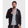 imageTrue Classic Mens Hoodies  Novelty Fleece Pullover ZipUp Hoodies for Men ampamp Active Mens Hooded SweatshirtsBlack