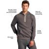 imageTrue Classic Mens Hoodies  Novelty Fleece Pullover ZipUp Hoodies for Men ampamp Active Mens Hooded SweatshirtsCarbon