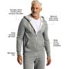 imageTrue Classic Mens Hoodies  Novelty Fleece Pullover ZipUp Hoodies for Men ampamp Active Mens Hooded SweatshirtsDark Heather Gray