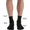 imageTrue Classic Mens Socks Moisture Wicking Ankle HalfCrew ampamp No Show for Men  Athletic Socks 1 ampamp 3Packs Size 714Black 3pack