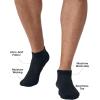 imageTrue Classic Mens Socks Moisture Wicking Ankle HalfCrew ampamp No Show for Men  Athletic Socks 1 ampamp 3Packs Size 714Black 3pack