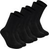 imageTrue Classic Mens Socks Moisture Wicking Ankle HalfCrew ampamp No Show for Men  Athletic Socks 1 ampamp 3Packs Size 714Black 3pack
