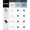 imageTrue Classic Mens Socks Moisture Wicking Ankle HalfCrew ampamp No Show for Men  Athletic Socks 1 ampamp 3Packs Size 714Black 3pack