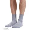 imageTrue Classic Mens Socks Moisture Wicking Ankle HalfCrew ampamp No Show for Men  Athletic Socks 1 ampamp 3Packs Size 714Heather Gray 3pack