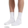 imageTrue Classic Mens Socks Moisture Wicking Ankle HalfCrew ampamp No Show for Men  Athletic Socks 1 ampamp 3Packs Size 714White 3pack