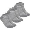 imageTrue Classic Mens Socks Moisture Wicking Ankle HalfCrew ampamp No Show for Men  Athletic Socks 1 ampamp 3Packs Size 714Heather Gray 3pack