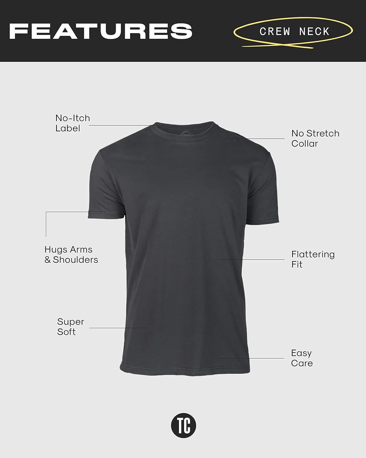 imageTrue Classic Long Sleeve Shirts for Men  Henley Waffle ampamp Crew Neck Long Sleeve T Shirt  Regular and Tall Thermal ShirtsLight Heather Gray