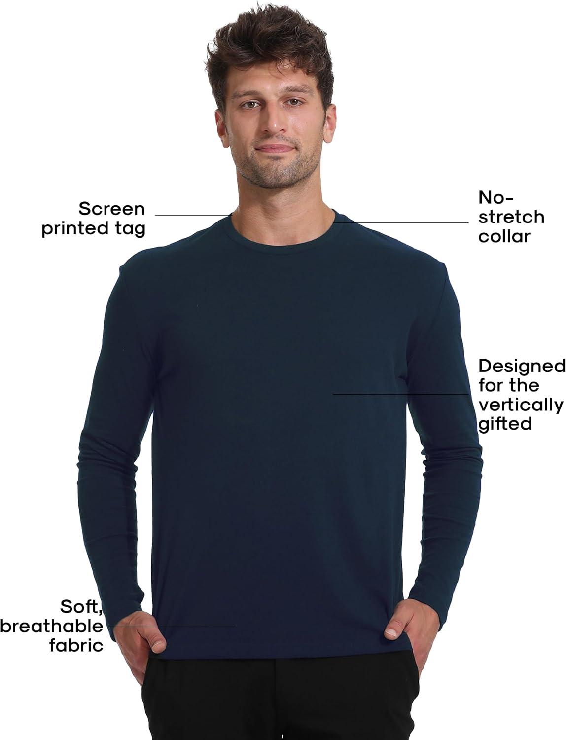 imageTrue Classic Long Sleeve Shirts for Men  Henley Waffle ampamp Crew Neck Long Sleeve T Shirt  Regular and Tall Thermal ShirtsNavy