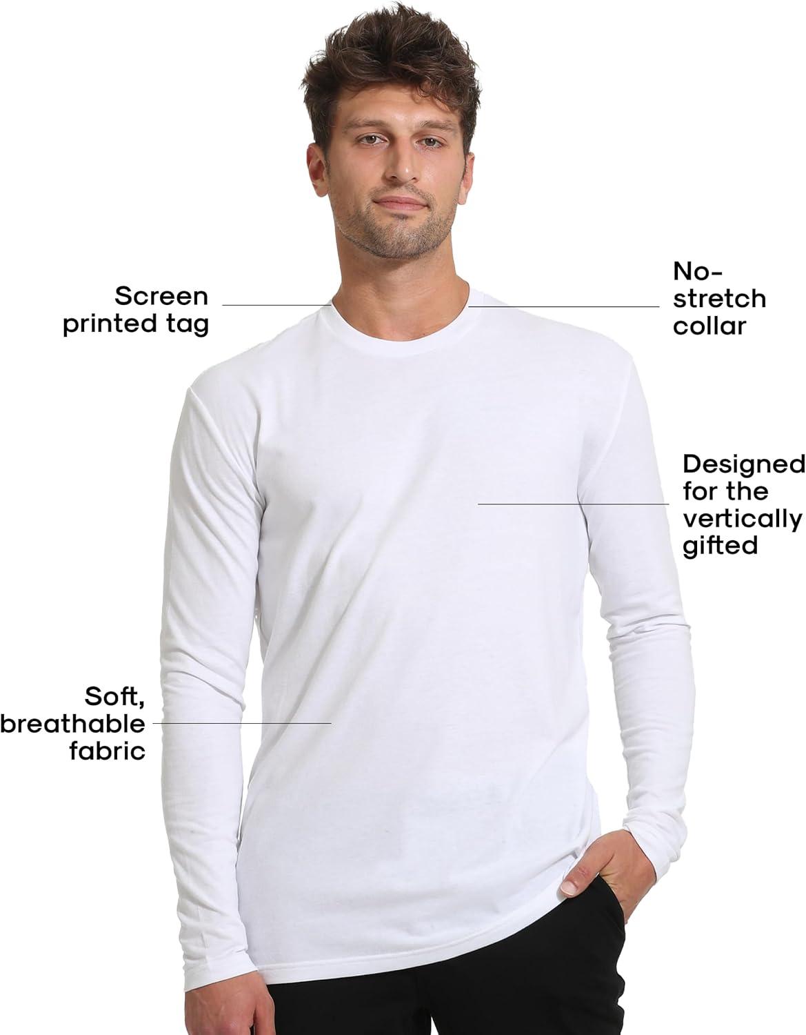 imageTrue Classic Long Sleeve Shirts for Men  Henley Waffle ampamp Crew Neck Long Sleeve T Shirt  Regular and Tall Thermal ShirtsWhite