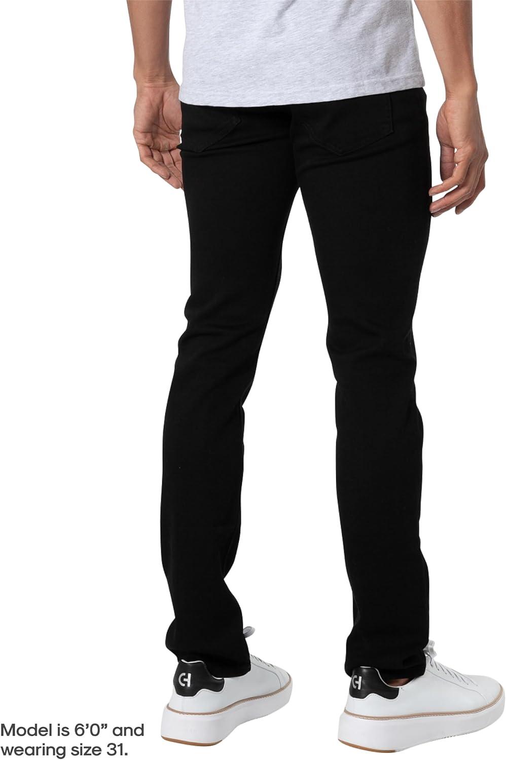 imageTrue Classic Mens Jeans  Stretch Jeans for Men Slim and Straight Fit Mens Stretch JeanBlack