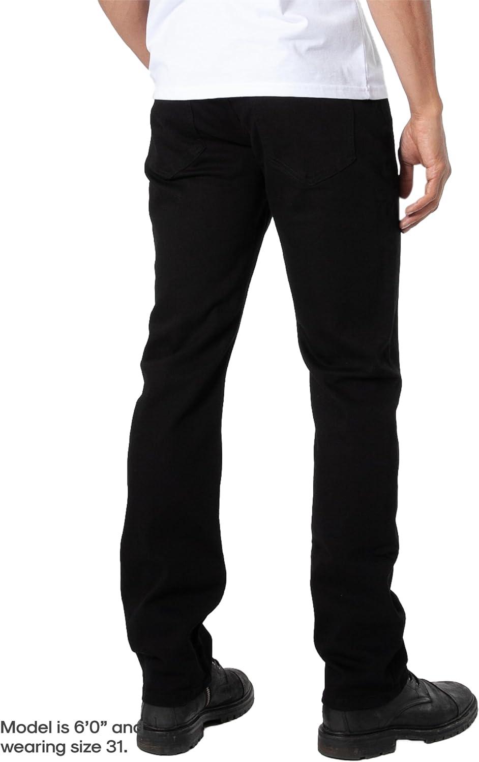 imageTrue Classic Mens Jeans  Stretch Jeans for Men Slim and Straight Fit Mens Stretch JeanBlack
