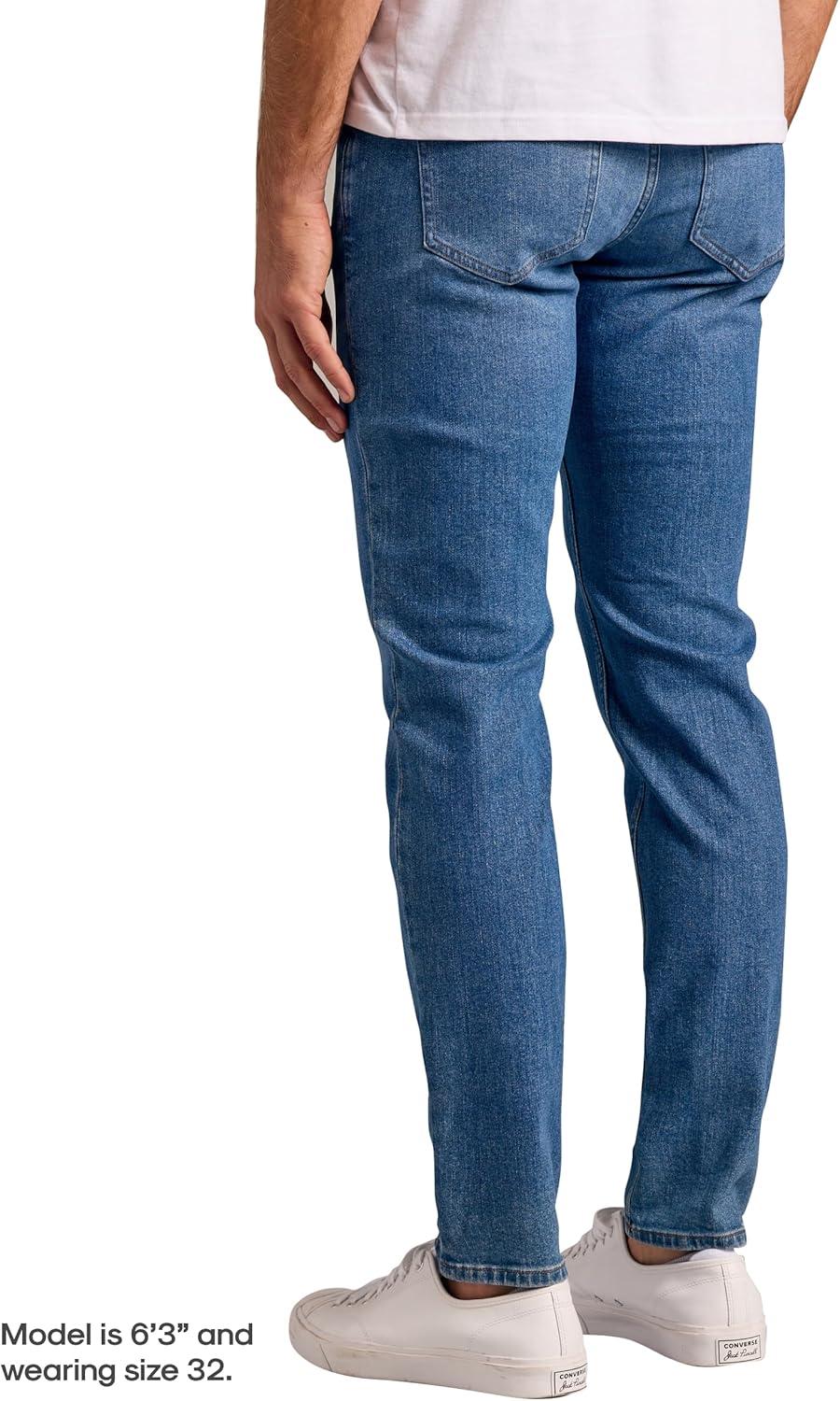 imageTrue Classic Mens Jeans  Stretch Jeans for Men Slim and Straight Fit Mens Stretch JeanMedium Indigo