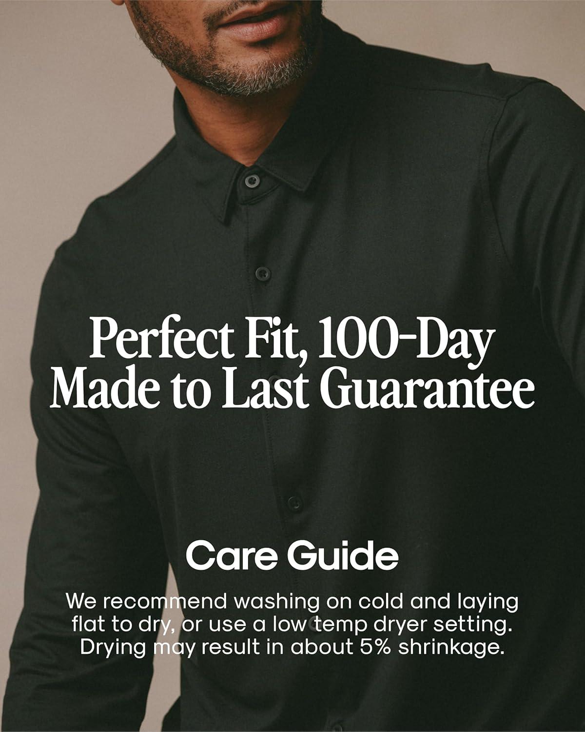 imageTrue Classic Mens Long Sleeve Button Down Shirt  Casual Dress Shirts for Men Quick DryCharcoal Heather Gray