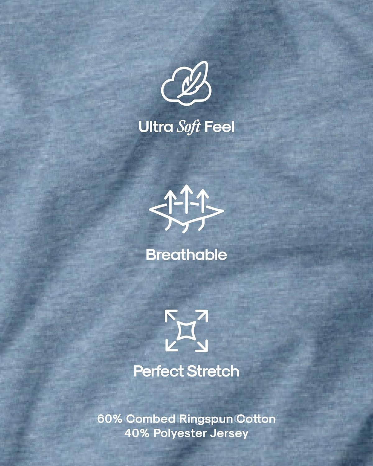 imageTrue Classic Mens TShirts  Short Sleeve Crew Neck T Shirts for Man Cotton Blend Plain Novelty Mens TShirtsBlues 3pack