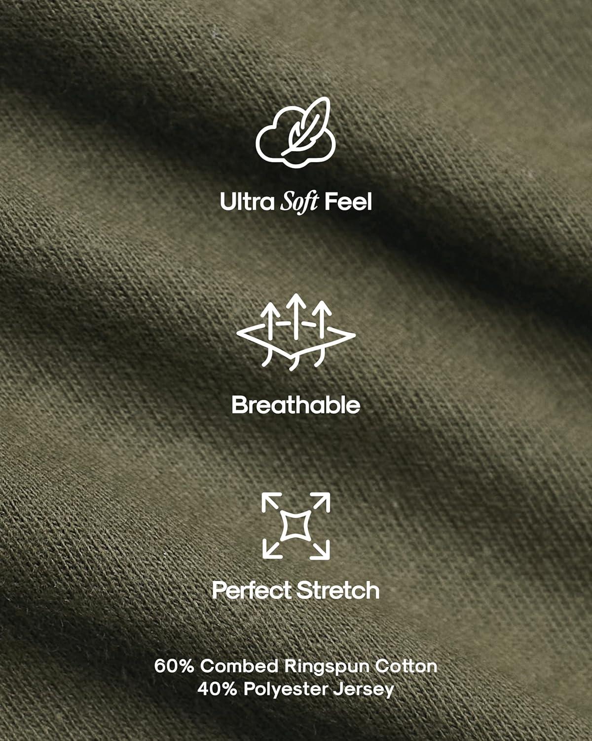 imageTrue Classic Mens TShirts  Short Sleeve Crew Neck T Shirts for Man Cotton Blend Plain Novelty Mens TShirtsCarbonMilitary GreenNavy 3pack