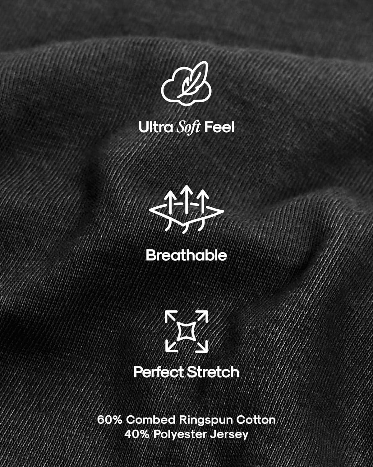 imageTrue Classic Mens TShirts  Short Sleeve Crew Neck T Shirts for Man Cotton Blend Plain Novelty Mens TShirtsCharcoal Heather Gray