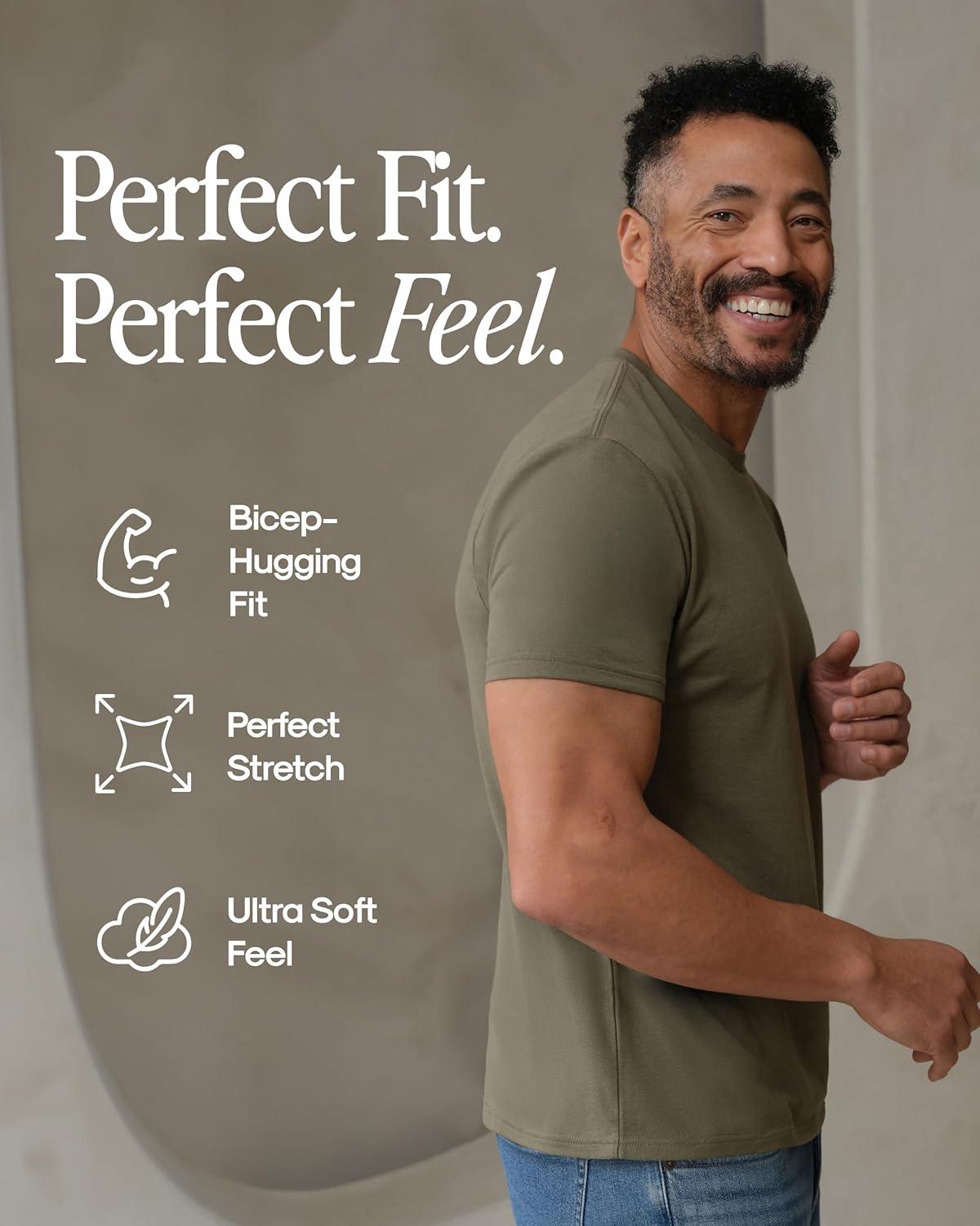 imageTrue Classic Mens TShirts  Short Sleeve Crew Neck T Shirts for Man Cotton Blend Plain Novelty Mens TShirtsEssentials 9pack