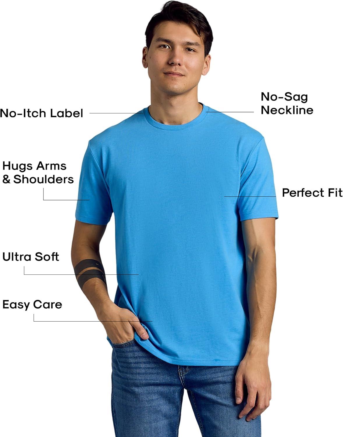 imageTrue Classic Mens TShirts  Short Sleeve Crew Neck T Shirts for Man Cotton Blend Plain Novelty Mens TShirtsSeasonal 6pack