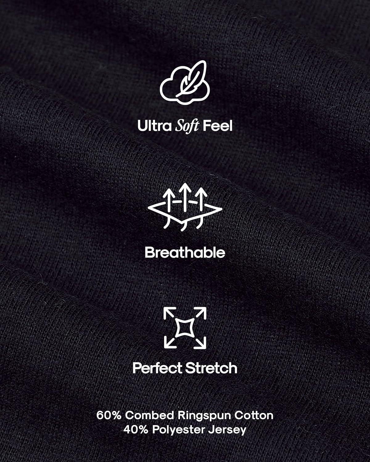 imageTrue Classic Mens V Neck T Shirts  Cotton V Neck Shirts for Men VNeck Mens TShirts and Undershirts for Men PackSinglesBlack