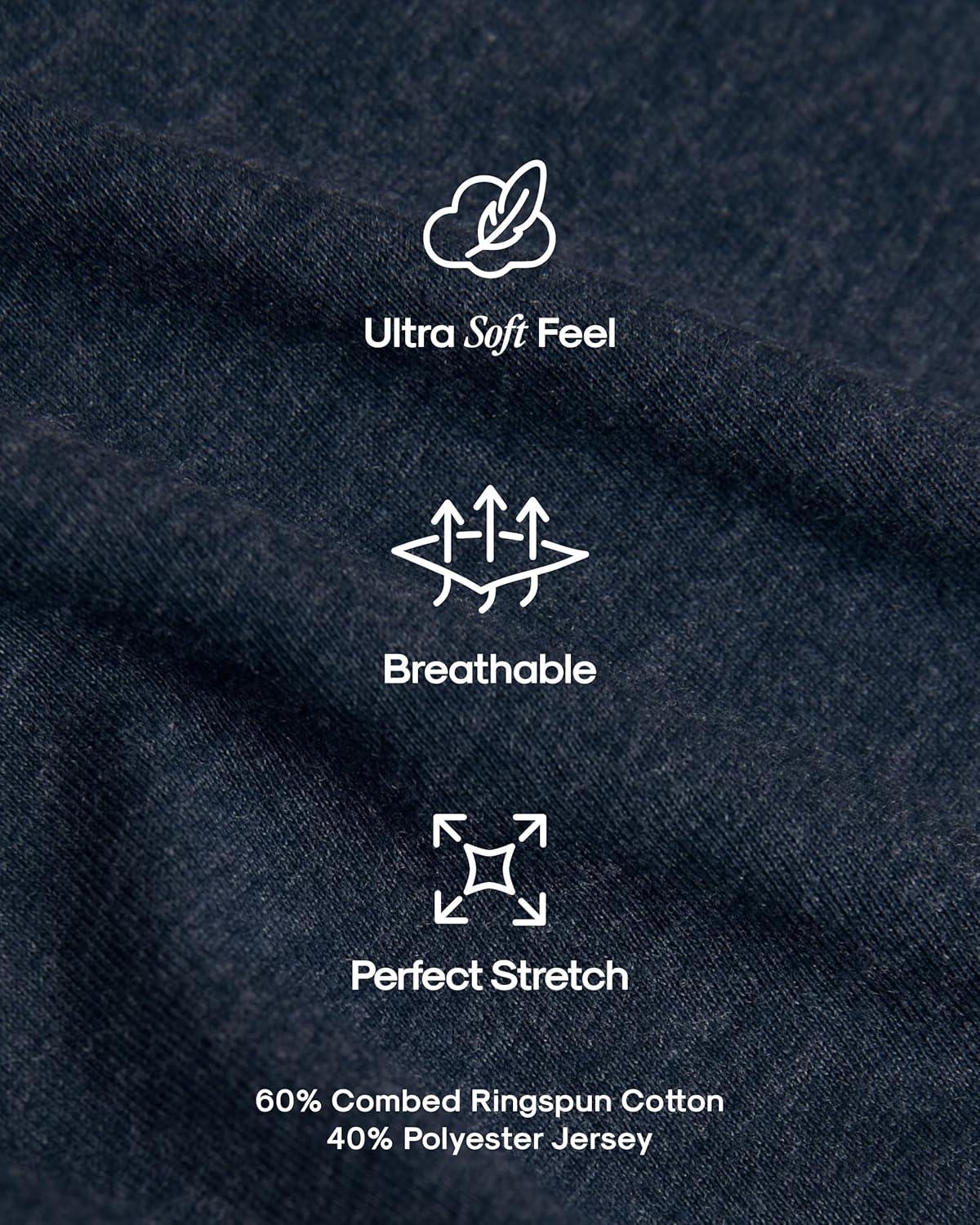 imageTrue Classic Mens V Neck T Shirts  Cotton V Neck Shirts for Men VNeck Mens TShirts and Undershirts for Men PackSinglesHeather Navy