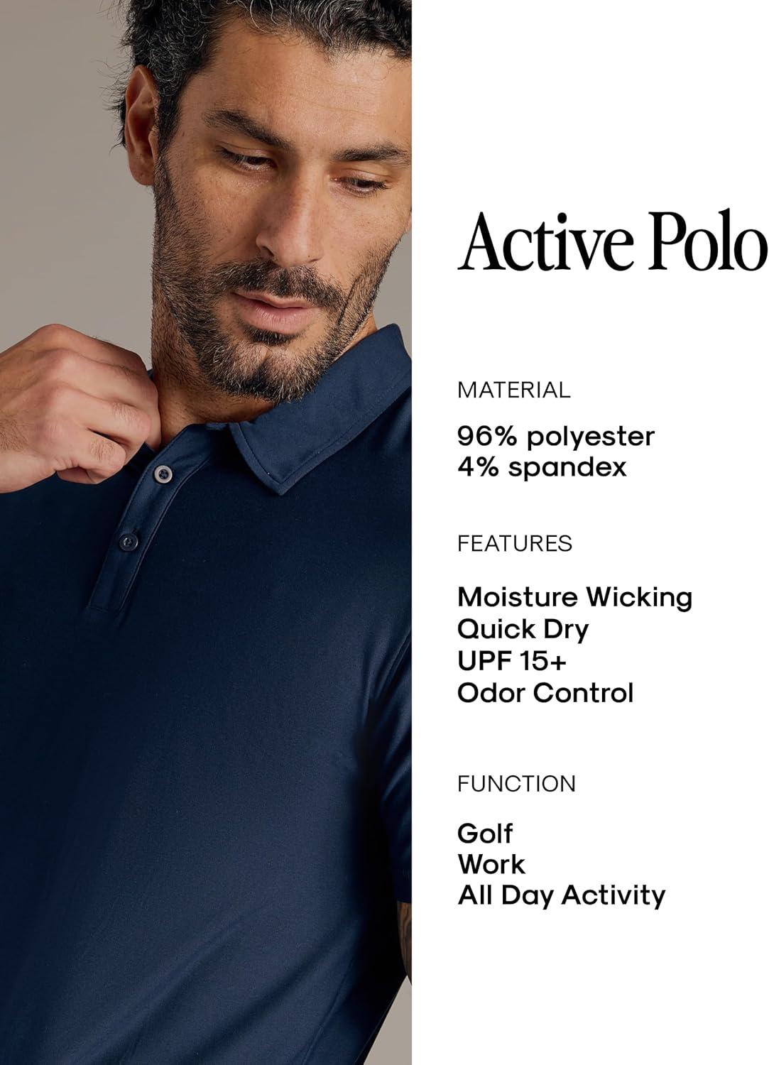 imageTrue Classic Polo Shirts for Men  Mens Polo Shirts Short Sleeve Cotton Dry Fit Golf Shirt for Men Personalized Custom CutCharcoal Heather Gray