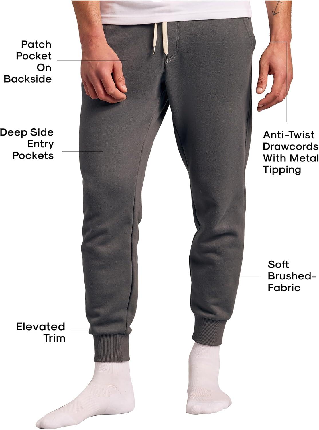 imageTrue Classic Sweatpants for Men  Joggers for Men with Pockets Novelty Fleece ampamp Breathable 4Way Stretch Mens Sweat PantsCarbon