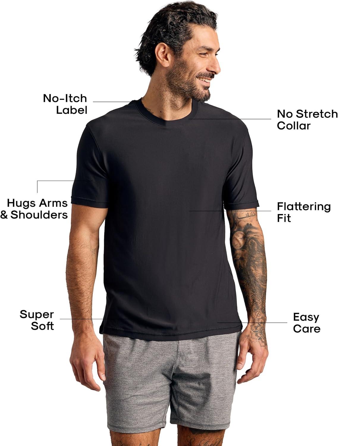 imageTrue Classic Workout Shirts for Men  Mens Shirts ampamp Muscle Shirt for Men Gym Shirts Tank Tops Men and Athletic Base LayerBlack