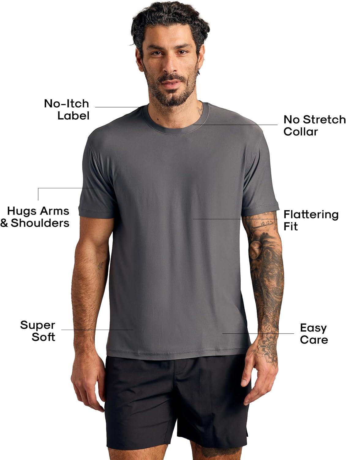 imageTrue Classic Workout Shirts for Men  Mens Shirts ampamp Muscle Shirt for Men Gym Shirts Tank Tops Men and Athletic Base LayerCarbon