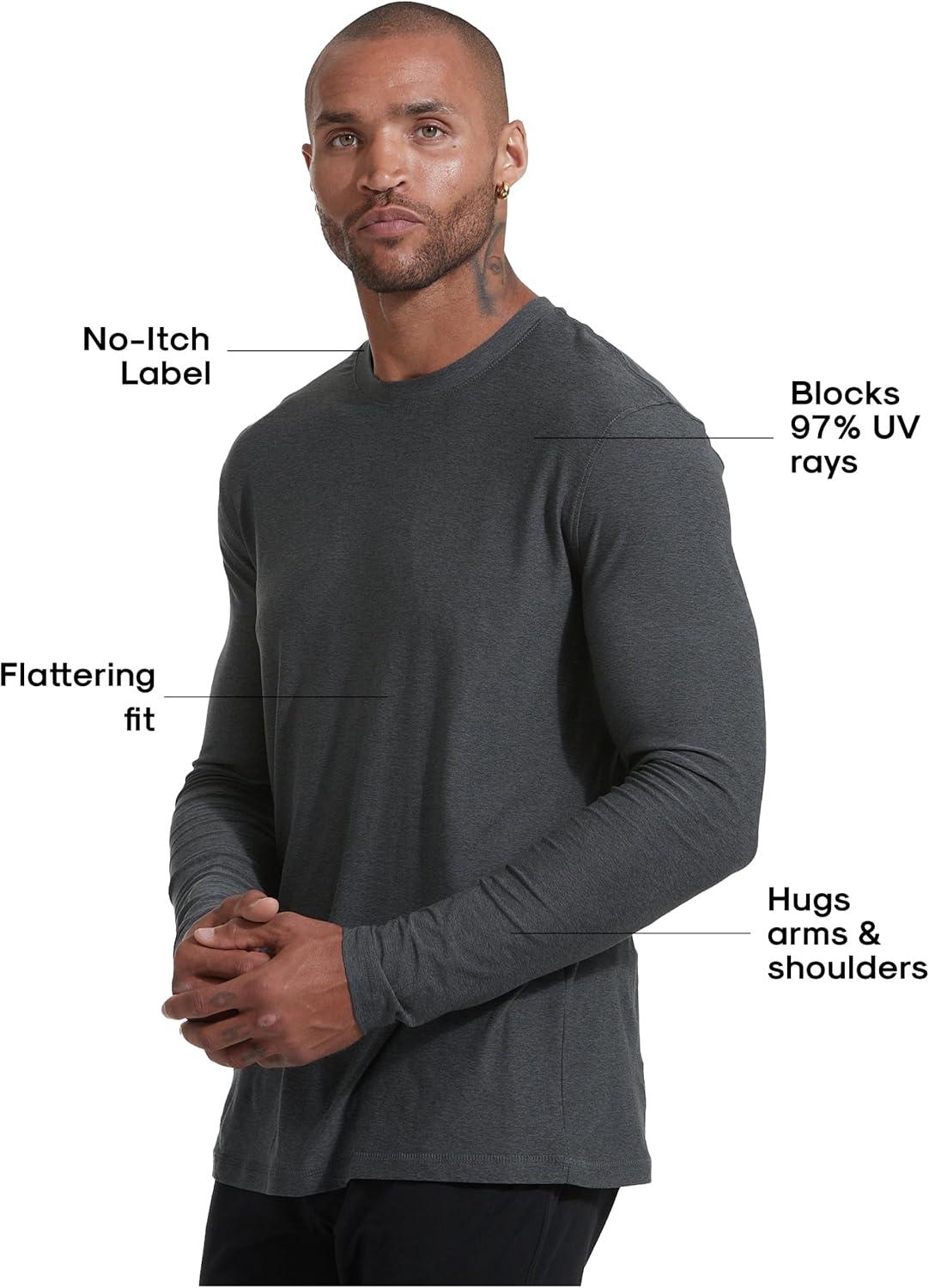 imageTrue Classic Workout Shirts for Men  Mens Shirts ampamp Muscle Shirt for Men Gym Shirts Tank Tops Men and Athletic Base LayerCharcoal Heather Gray
