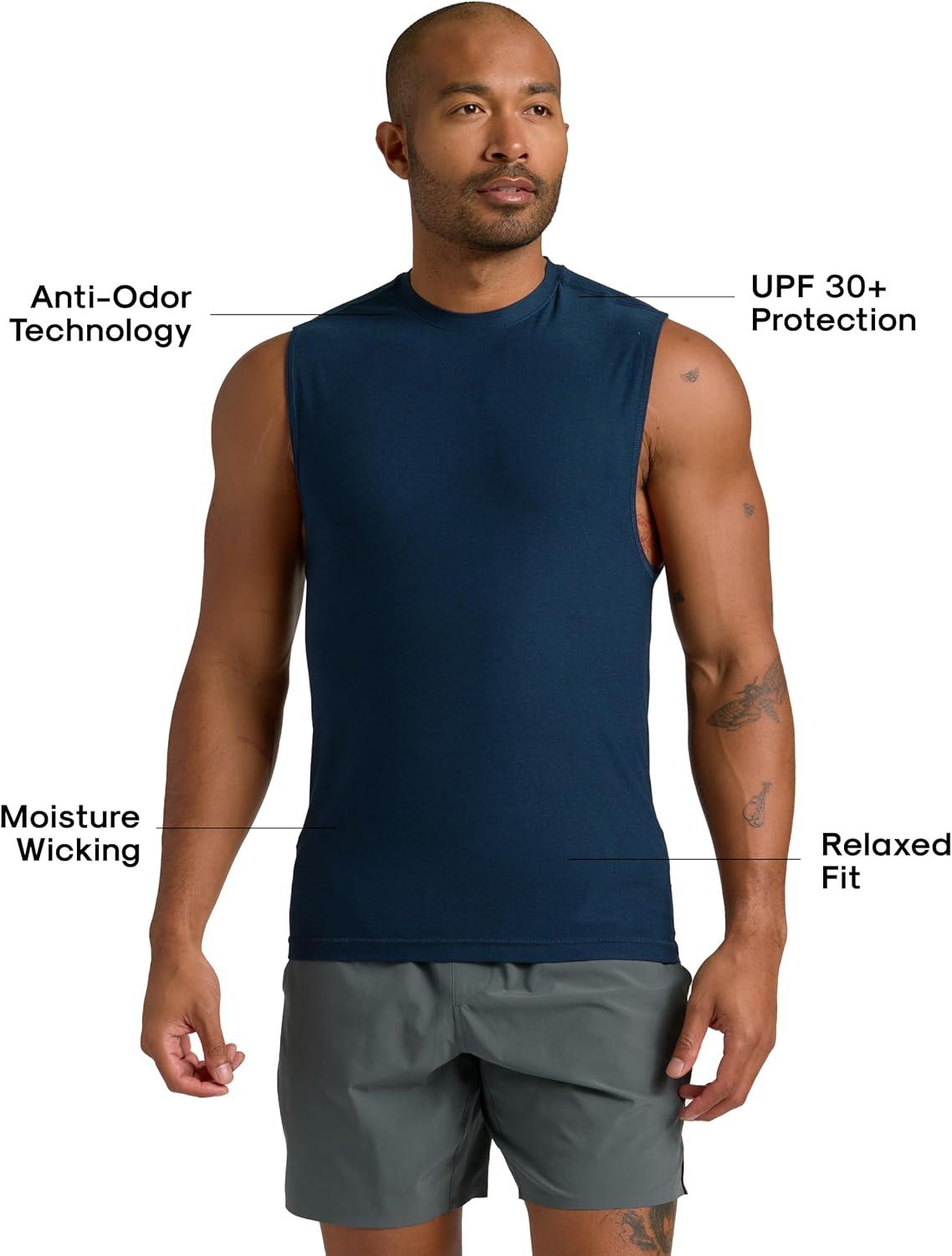 imageTrue Classic Workout Shirts for Men  Mens Shirts ampamp Muscle Shirt for Men Gym Shirts Tank Tops Men and Athletic Base LayerDark Heather Navy