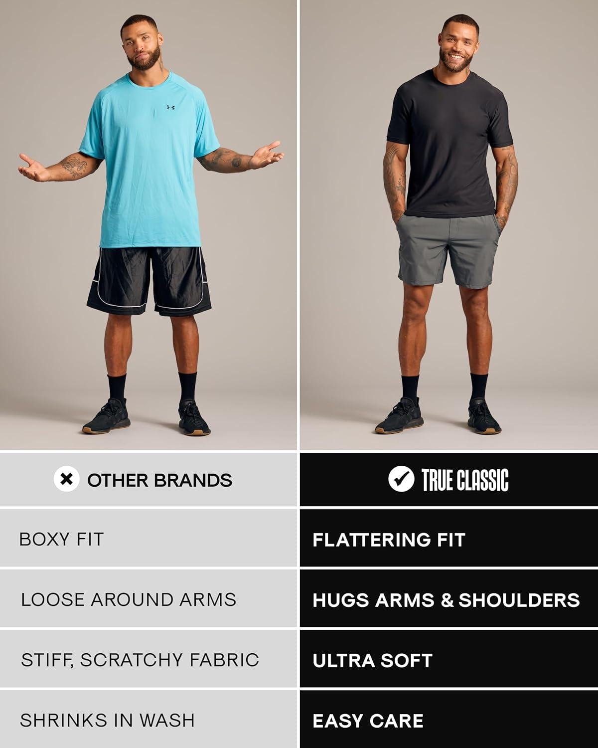 imageTrue Classic Workout Shirts for Men  Mens Shirts ampamp Muscle Shirt for Men Gym Shirts Tank Tops Men and Athletic Base LayerHeather Military Green