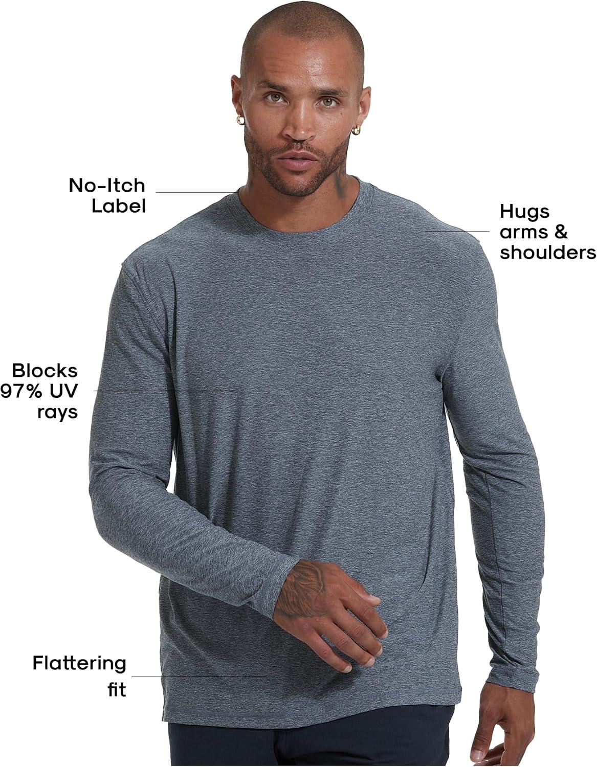 imageTrue Classic Workout Shirts for Men  Mens Shirts ampamp Muscle Shirt for Men Gym Shirts Tank Tops Men and Athletic Base LayerHeather Navy