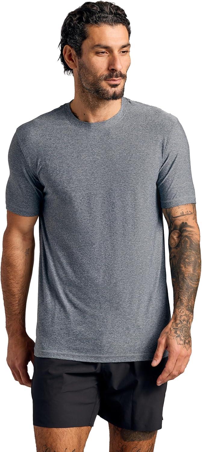 imageTrue Classic Workout Shirts for Men  Mens Shirts ampamp Muscle Shirt for Men Gym Shirts Tank Tops Men and Athletic Base LayerHeather Navy