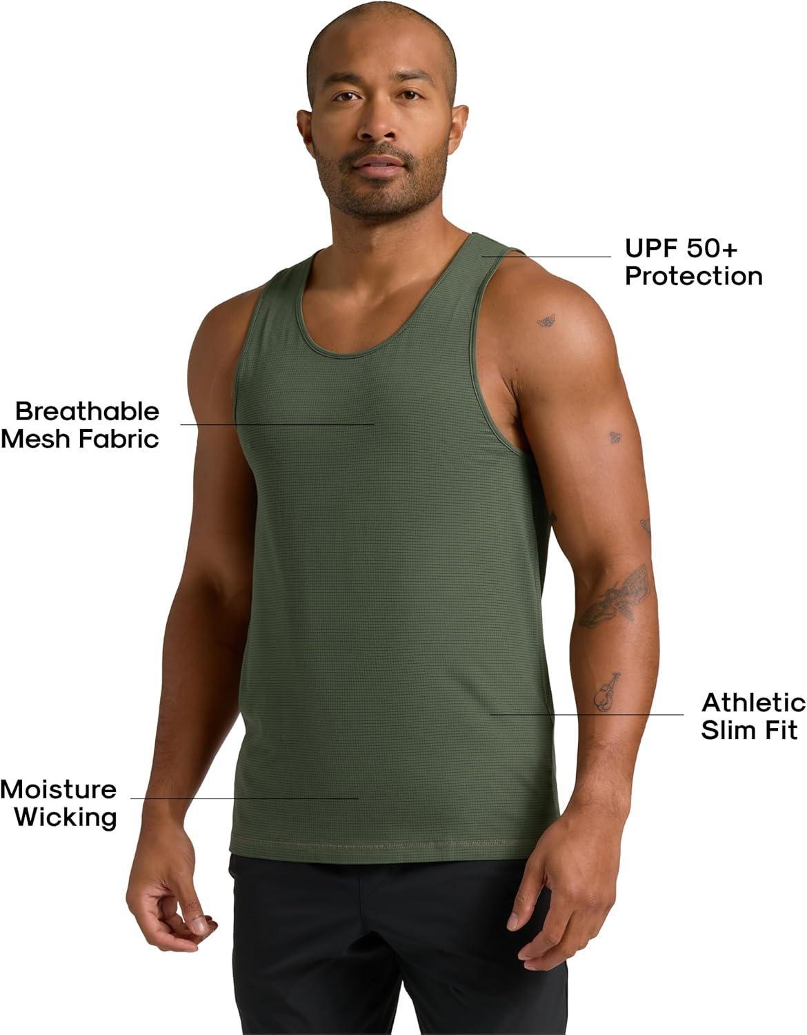 imageTrue Classic Workout Shirts for Men  Mens Shirts ampamp Muscle Shirt for Men Gym Shirts Tank Tops Men and Athletic Base LayerKelp