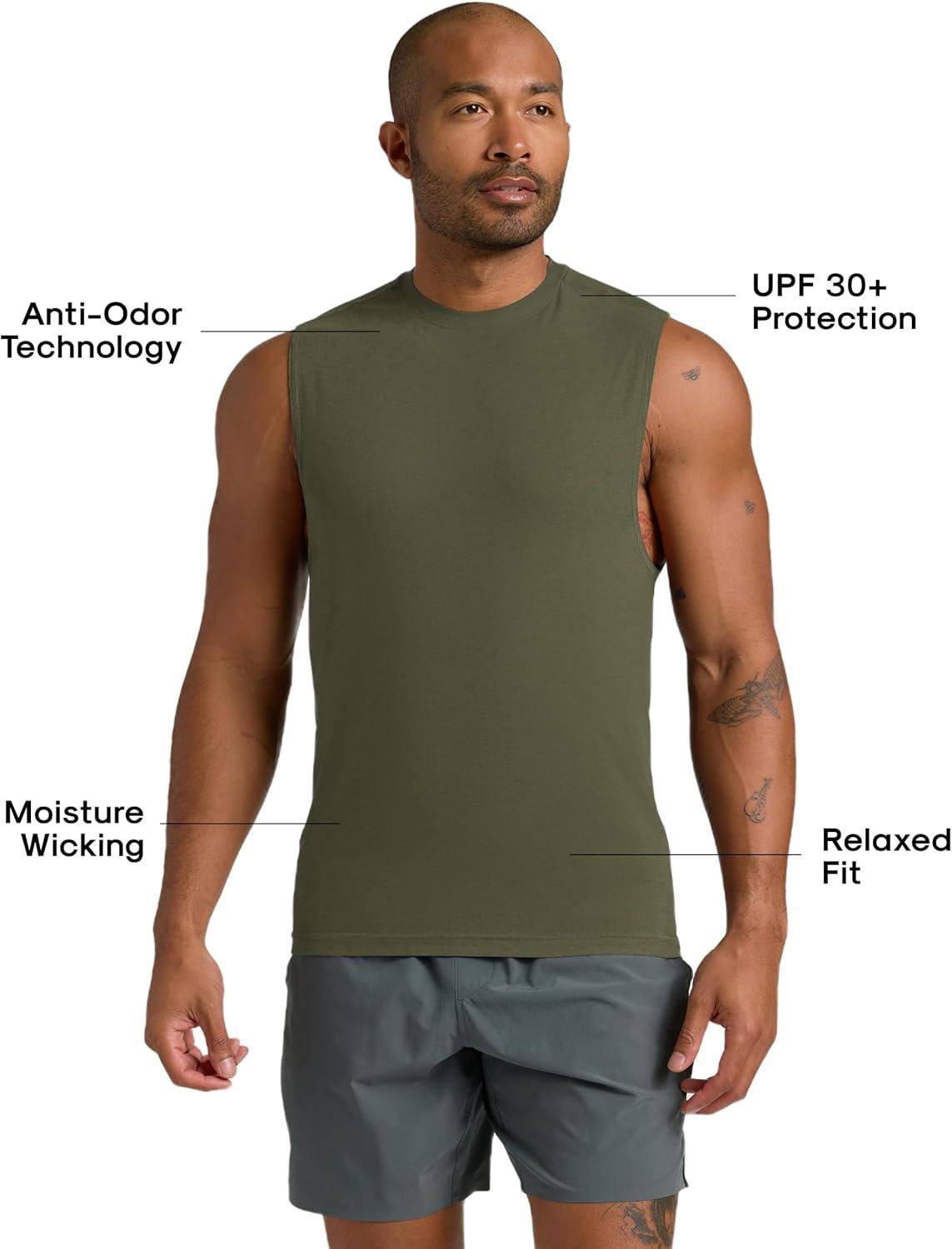 imageTrue Classic Workout Shirts for Men  Mens Shirts ampamp Muscle Shirt for Men Gym Shirts Tank Tops Men and Athletic Base LayerMilitary Green