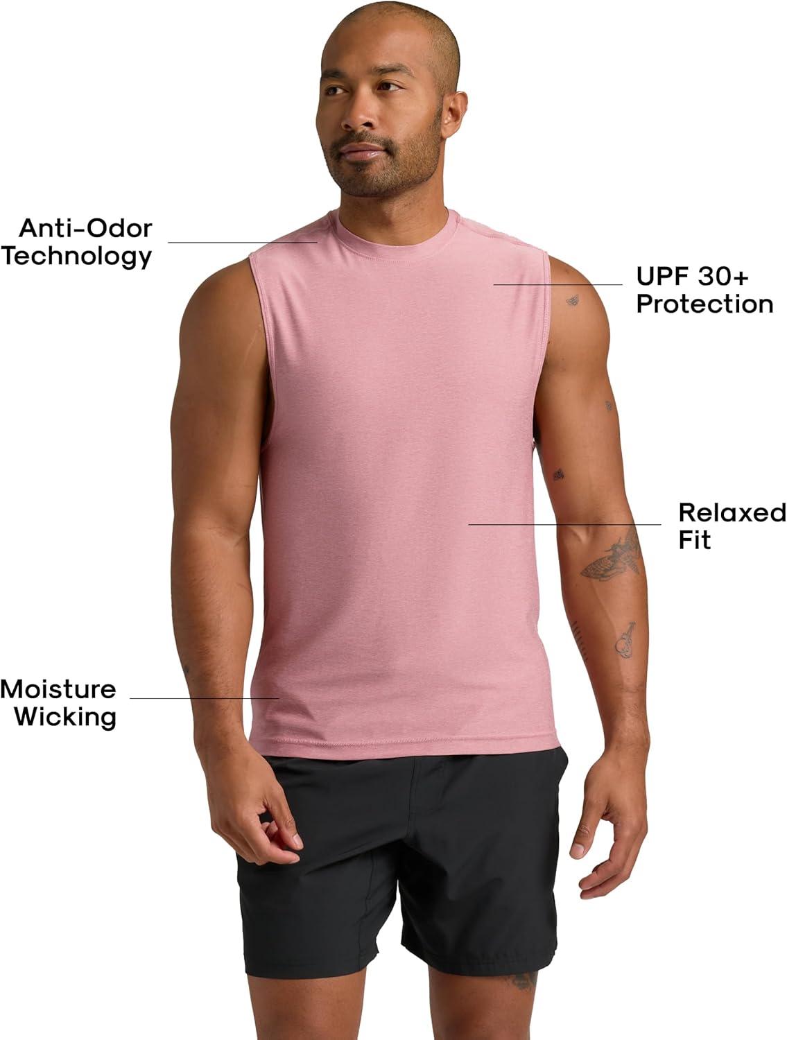 imageTrue Classic Workout Shirts for Men  Mens Shirts ampamp Muscle Shirt for Men Gym Shirts Tank Tops Men and Athletic Base LayerQuartz Rose
