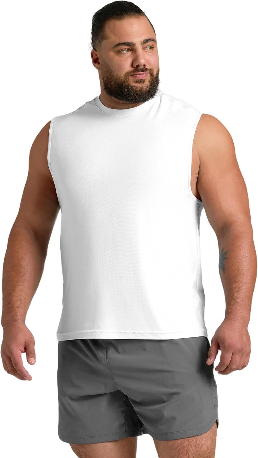 imageTrue Classic Workout Shirts for Men  Mens Shirts ampamp Muscle Shirt for Men Gym Shirts Tank Tops Men and Athletic Base LayerWhite