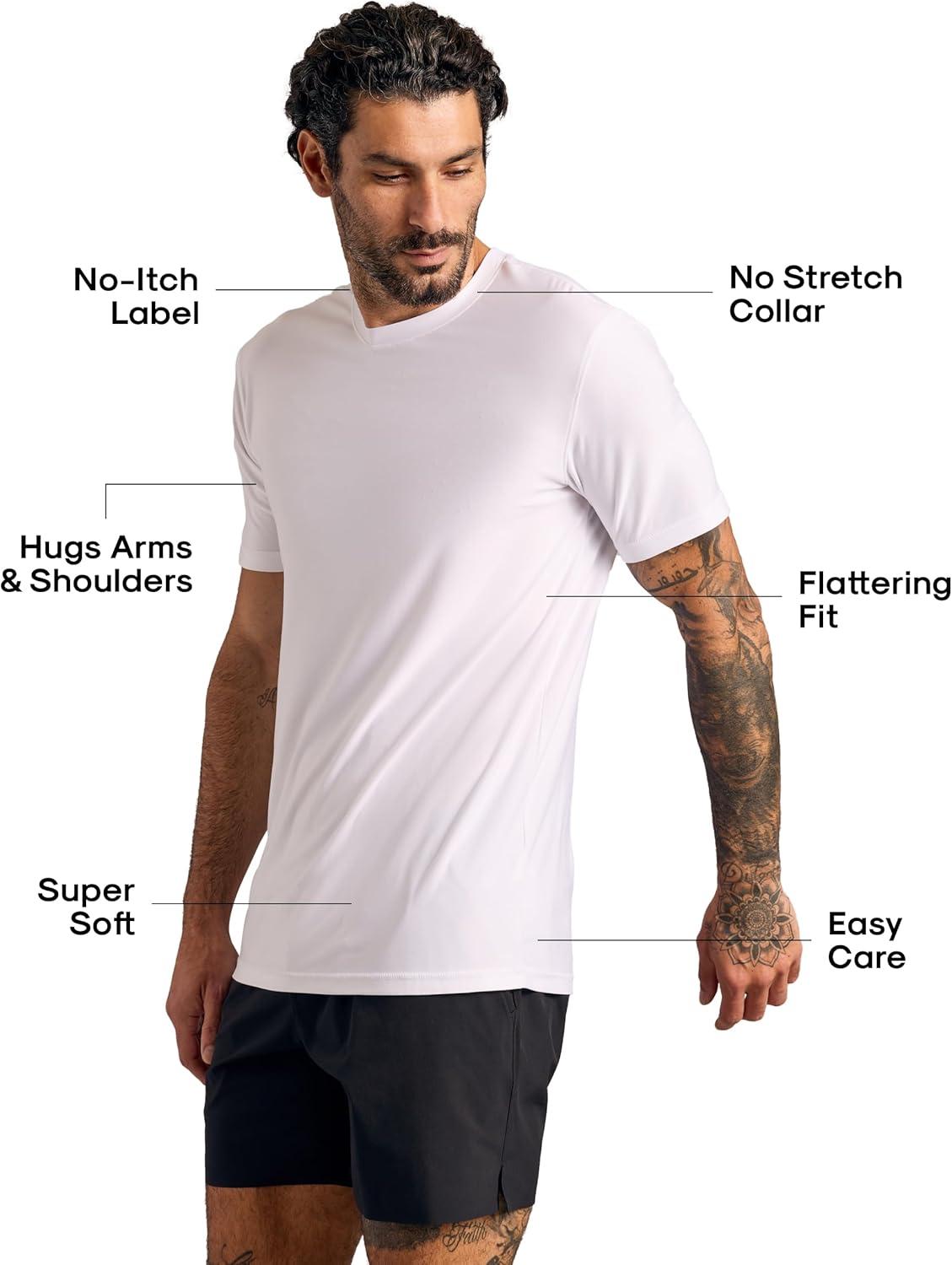 imageTrue Classic Workout Shirts for Men  Mens Shirts ampamp Muscle Shirt for Men Gym Shirts Tank Tops Men and Athletic Base LayerWhite 6pack