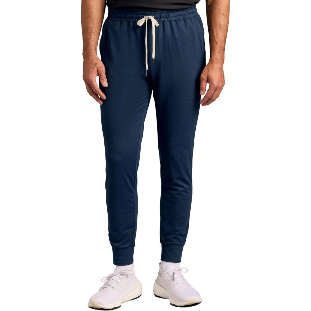 imageTrue Classic Sweatpants for Men  Joggers for Men with Pockets Novelty Fleece ampamp Breathable 4Way Stretch Mens Sweat PantsDark Heather Navy