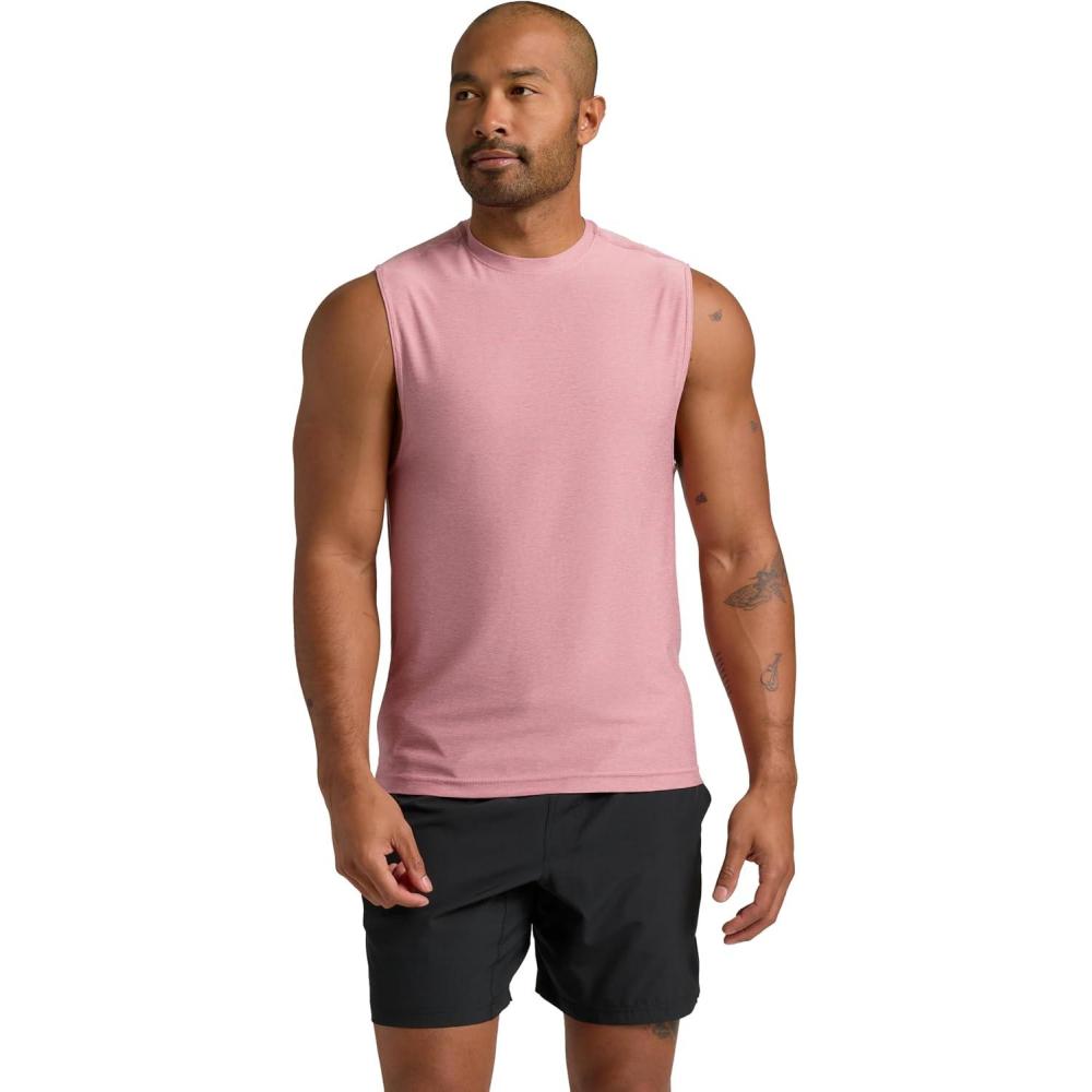 imageTrue Classic Workout Shirts for Men  Mens Shirts ampamp Muscle Shirt for Men Gym Shirts Tank Tops Men and Athletic Base LayerQuartz Rose