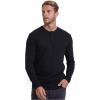 imageTrue Classic Long Sleeve Shirts for Men  Henley Waffle ampamp Crew Neck Long Sleeve T Shirt  Regular and Tall Thermal ShirtsBlack