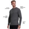 imageTrue Classic Long Sleeve Shirts for Men  Henley Waffle ampamp Crew Neck Long Sleeve T Shirt  Regular and Tall Thermal ShirtsCarbon
