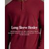 imageTrue Classic Long Sleeve Shirts for Men  Henley Waffle ampamp Crew Neck Long Sleeve T Shirt  Regular and Tall Thermal ShirtsCarbon