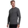imageTrue Classic Long Sleeve Shirts for Men  Henley Waffle ampamp Crew Neck Long Sleeve T Shirt  Regular and Tall Thermal ShirtsCarbon
