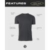imageTrue Classic Long Sleeve Shirts for Men  Henley Waffle ampamp Crew Neck Long Sleeve T Shirt  Regular and Tall Thermal ShirtsCharcoal Heather Gray