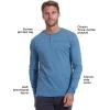 imageTrue Classic Long Sleeve Shirts for Men  Henley Waffle ampamp Crew Neck Long Sleeve T Shirt  Regular and Tall Thermal ShirtsIndigo