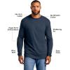 imageTrue Classic Long Sleeve Shirts for Men  Henley Waffle ampamp Crew Neck Long Sleeve T Shirt  Regular and Tall Thermal ShirtsMidnight Blue