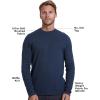 imageTrue Classic Long Sleeve Shirts for Men  Henley Waffle ampamp Crew Neck Long Sleeve T Shirt  Regular and Tall Thermal ShirtsNavy