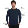 imageTrue Classic Long Sleeve Shirts for Men  Henley Waffle ampamp Crew Neck Long Sleeve T Shirt  Regular and Tall Thermal ShirtsNavy