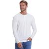 imageTrue Classic Long Sleeve Shirts for Men  Henley Waffle ampamp Crew Neck Long Sleeve T Shirt  Regular and Tall Thermal ShirtsWhite